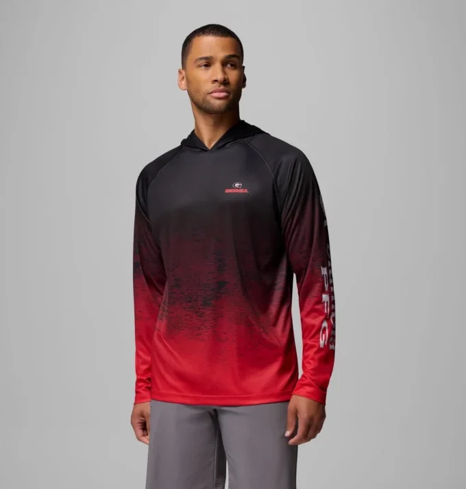 Men Collegiate PFG Super Terminal Tackle™ Hoodie – Georgia