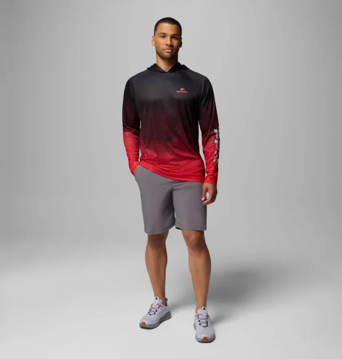 Men Collegiate PFG Super Terminal Tackle™ Hoodie – Georgia