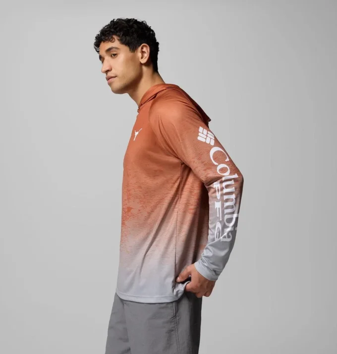 Men Collegiate PFG Super Terminal Tackle™ Hoodie – Texas