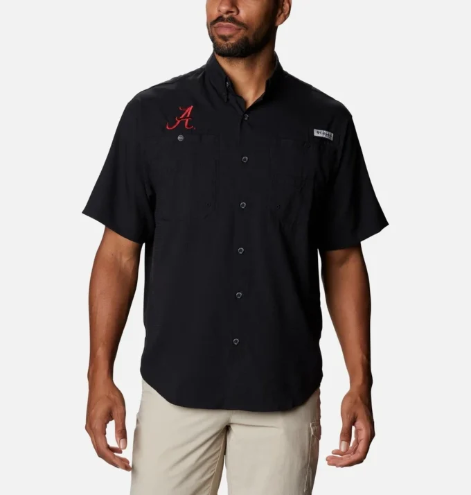 Men Collegiate PFG Tamiami™ Short Sleeve Shirt – Alabama Men Collegiate PFG Tamiami™ Short Sleeve Shirt – Alabama
