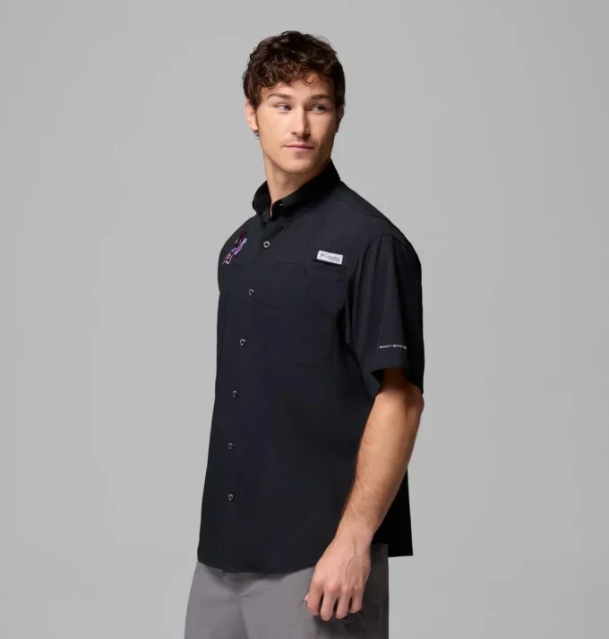 Men Collegiate PFG Tamiami™ Short Sleeve Shirt – Arkansas