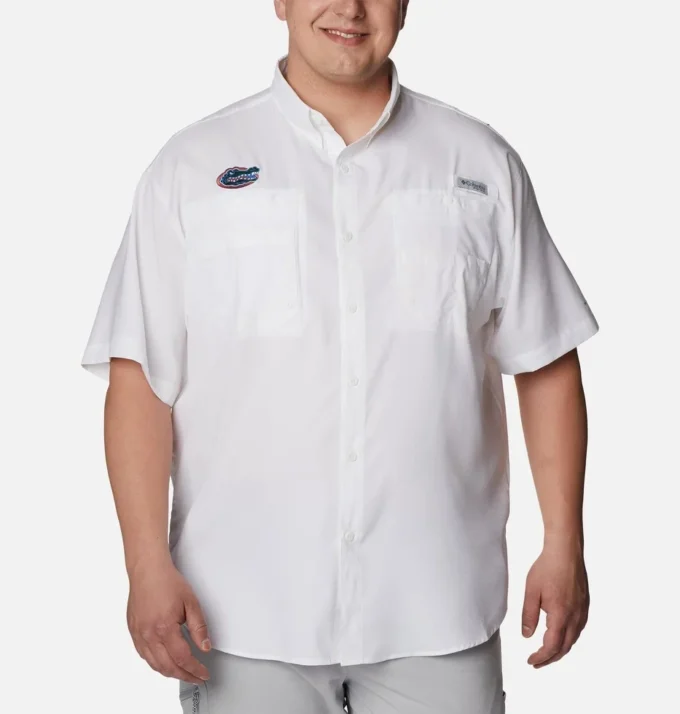 Men Collegiate PFG Tamiami™ Short Sleeve Shirt – Big – Florida Men Collegiate PFG Tamiami™ Short Sleeve Shirt – Big – Florida