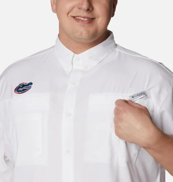 Men Collegiate PFG Tamiami™ Short Sleeve Shirt – Big – Florida Men Collegiate PFG Tamiami™ Short Sleeve Shirt – Big – Florida