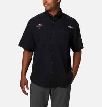 Men Collegiate PFG Tamiami™ Short Sleeve Shirt – Big – Georgia