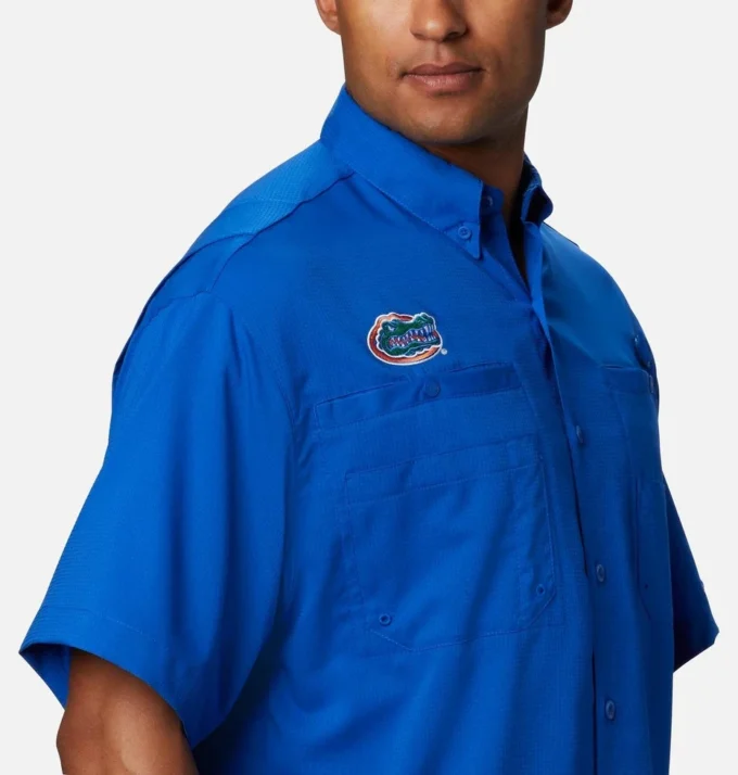 Men Collegiate PFG Tamiami™ Short Sleeve Shirt – Florida