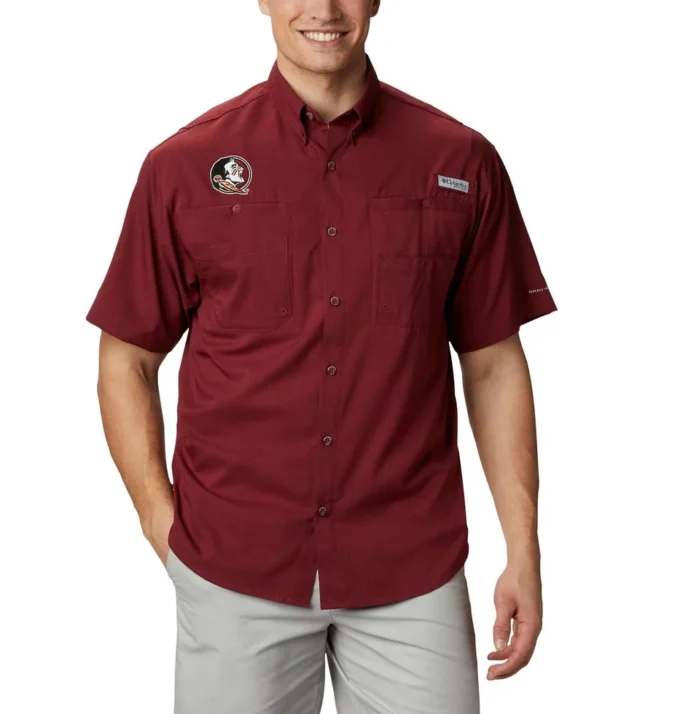 Men Collegiate PFG Tamiami™ Short Sleeve Shirt – Florida State