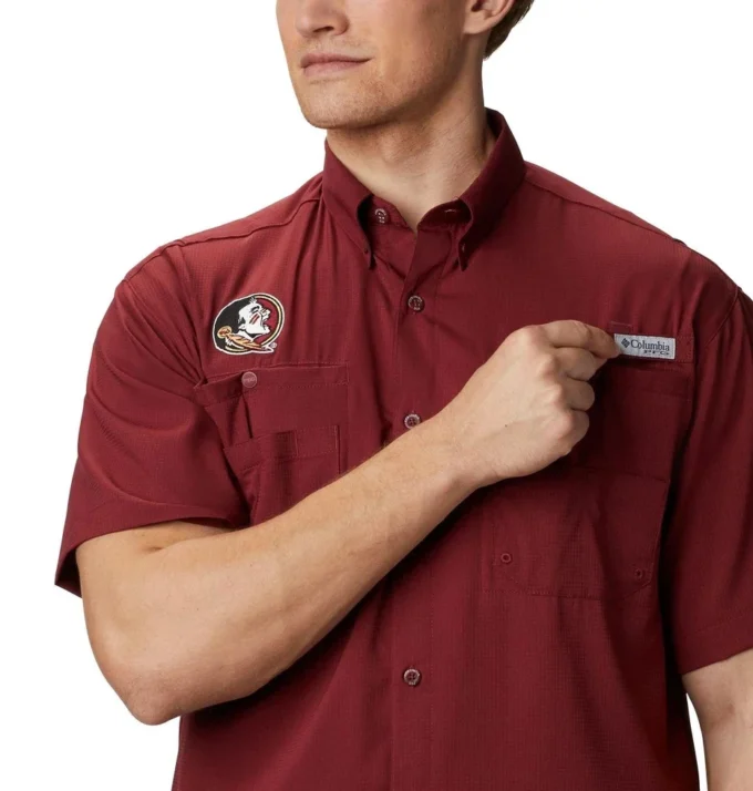 Men Collegiate PFG Tamiami™ Short Sleeve Shirt – Florida State