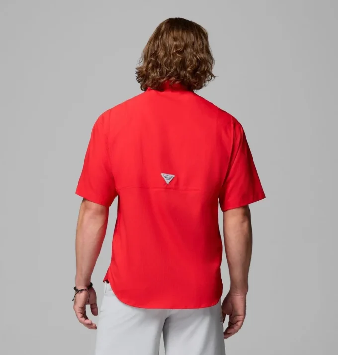 Men Collegiate PFG Tamiami™ Short Sleeve Shirt – Georgia