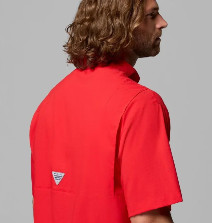 Men Collegiate PFG Tamiami™ Short Sleeve Shirt – Georgia