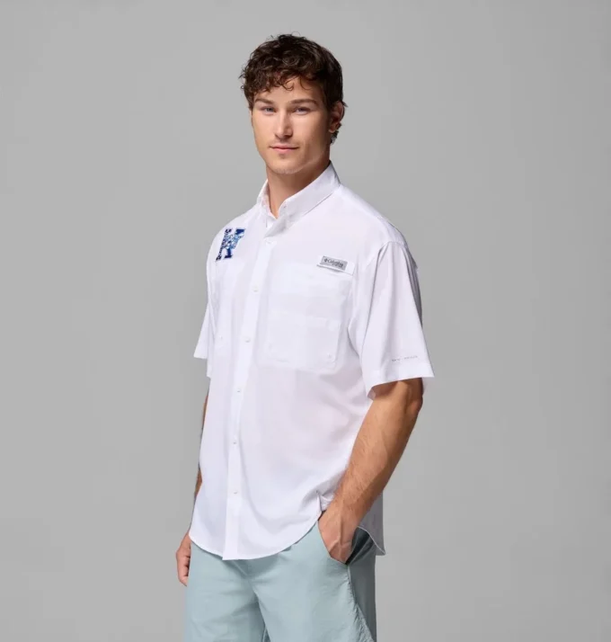 Men Collegiate PFG Tamiami™ Short Sleeve Shirt – Kentucky Men Collegiate PFG Tamiami™ Short Sleeve Shirt – Kentucky
