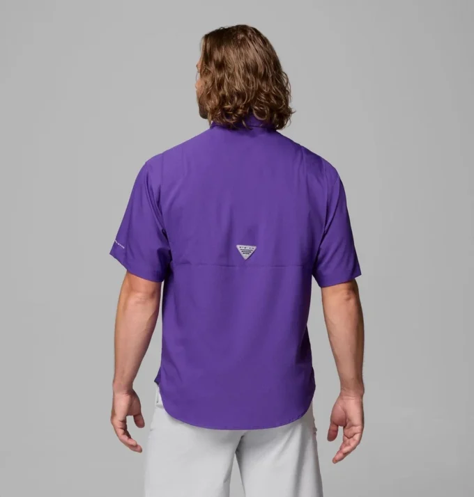 Men Collegiate PFG Tamiami™ Short Sleeve Shirt – LSU