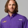 Men Collegiate PFG Tamiami™ Short Sleeve Shirt – LSU