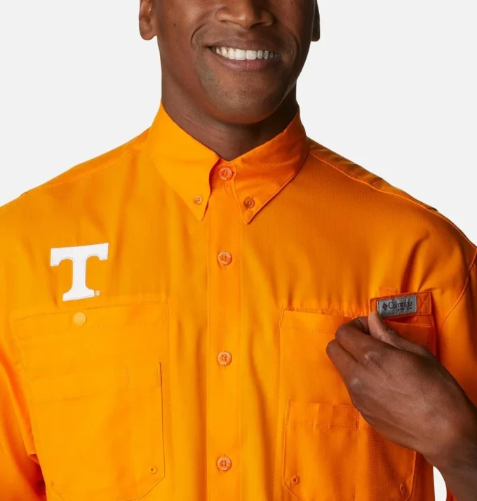 Men Collegiate PFG Tamiami™ Short Sleeve Shirt – Tall – Tennessee