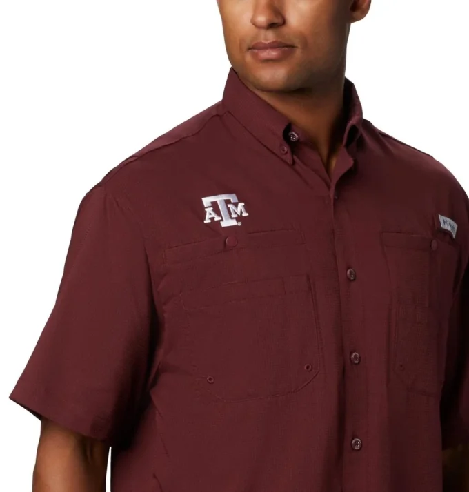 Men Collegiate PFG Tamiami™ Short Sleeve Shirt – Texas A&M