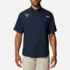 Men Collegiate PFG Tamiami™ Short Sleeve Shirt –  West Virginia