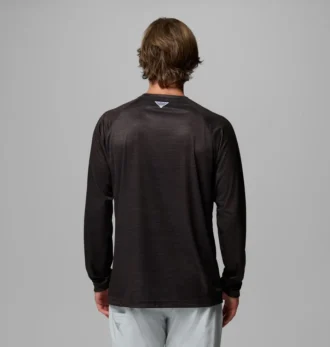 Men Collegiate PFG Terminal Tackle™ Heather Long Sleeve Shirt – Georgia