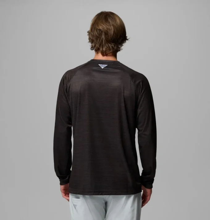 Men Collegiate PFG Terminal Tackle™ Heather Long Sleeve Shirt – Georgia