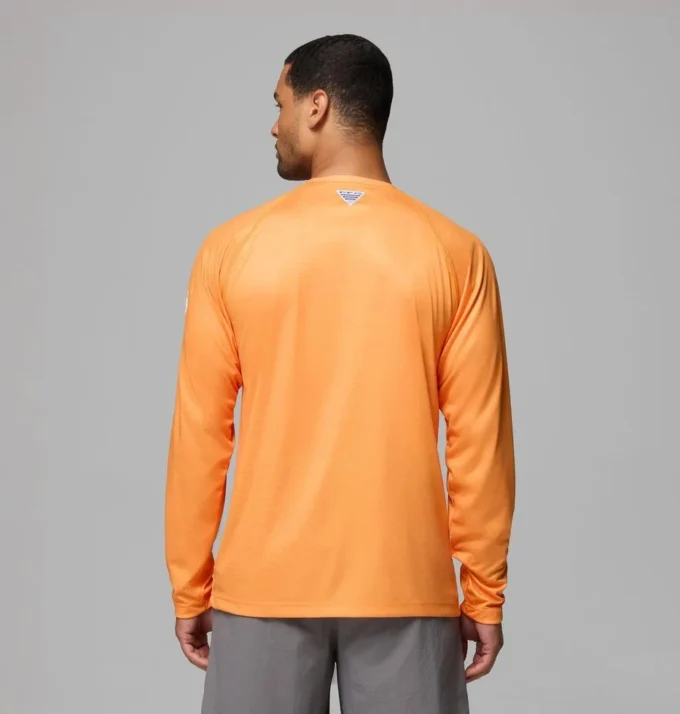 Men Collegiate PFG Terminal Tackle™ Heather Long Sleeve Shirt – Tennessee