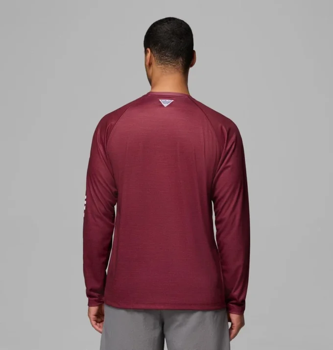 Men Collegiate PFG Terminal Tackle™ Heather Long Sleeve Shirt – Texas A&M Men Collegiate PFG Terminal Tackle™ Heather Long Sleeve Shirt – Texas A&M