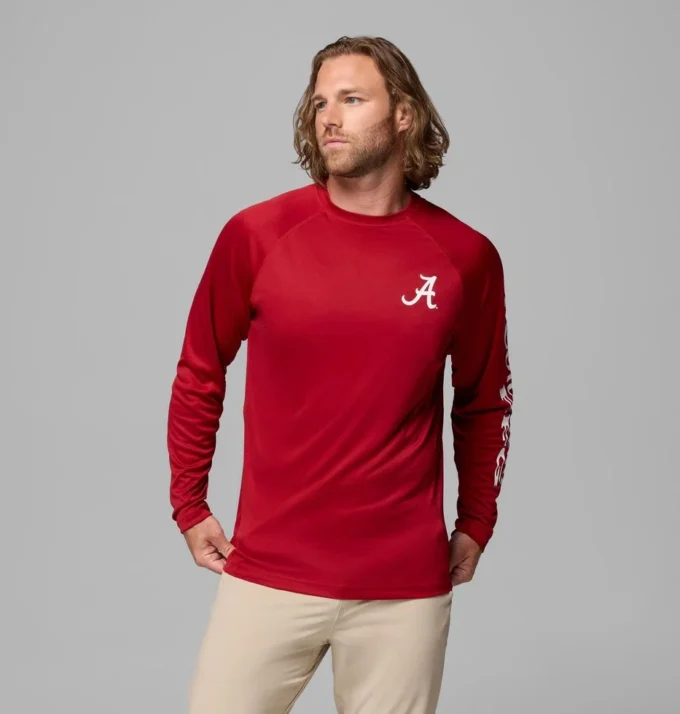 Men Collegiate PFG Terminal Tackle™ Long Sleeve Shirt – Alabama