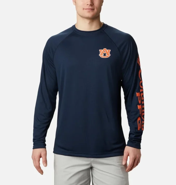 Men Collegiate PFG Terminal Tackle™ Long Sleeve Shirt – Auburn
