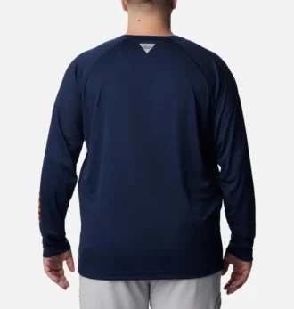 Men Collegiate PFG Terminal Tackle™ Long Sleeve Shirt – Big – Auburn