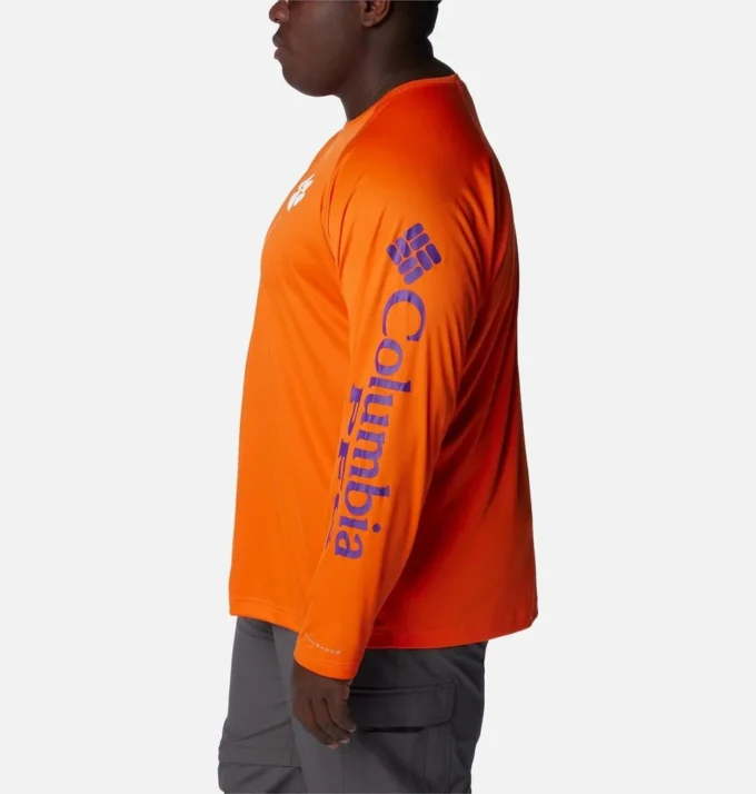 Men Collegiate PFG Terminal Tackle™ Long Sleeve Shirt – Big – Clemson