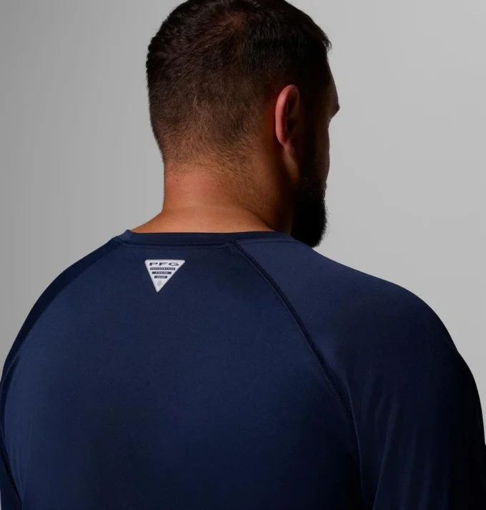 Men Collegiate PFG Terminal Tackle™ Long Sleeve Shirt – Big – Michigan Men Collegiate PFG Terminal Tackle™ Long Sleeve Shirt – Big – Michigan