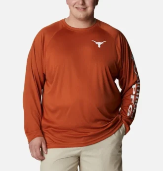 Men Collegiate PFG Terminal Tackle™ Long Sleeve Shirt – Big – Texas