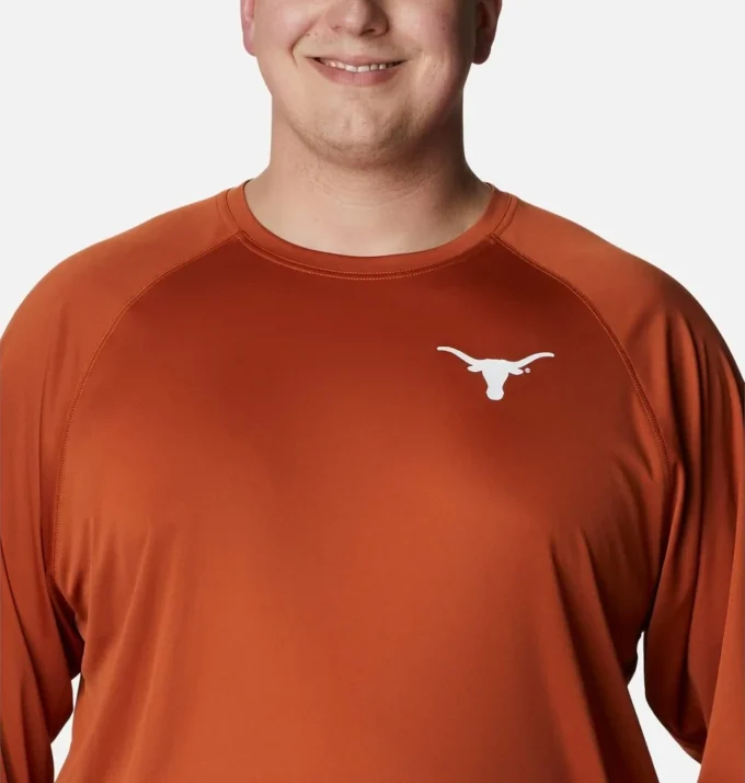 Men Collegiate PFG Terminal Tackle™ Long Sleeve Shirt – Big – Texas