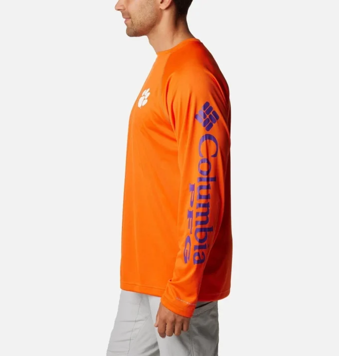 Men Collegiate PFG Terminal Tackle Long Sleeve Shirt – Clemson Men Collegiate PFG Terminal Tackle Long Sleeve Shirt – Clemson