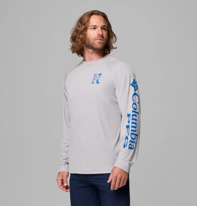 Men Collegiate PFG Terminal Tackle™ Long Sleeve Shirt – Kentucky