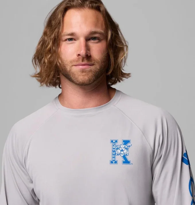 Men Collegiate PFG Terminal Tackle™ Long Sleeve Shirt – Kentucky