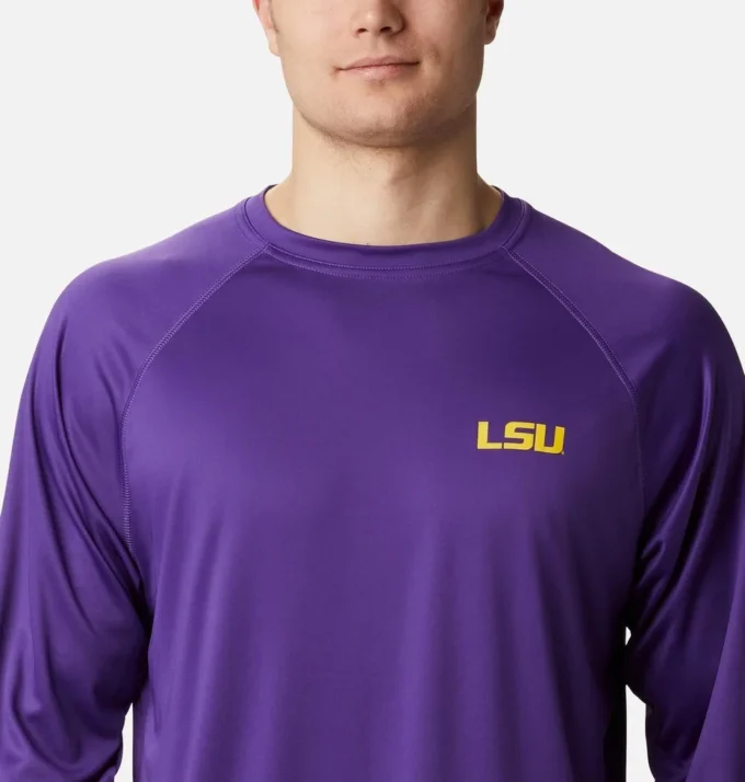 Men Collegiate PFG Terminal Tackle™ Long Sleeve Shirt – LSU