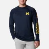 Men Collegiate PFG Terminal Tackle™ Long Sleeve Shirt – Michigan
