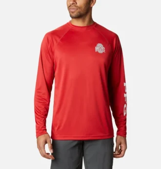 Men Collegiate PFG Terminal Tackle™ Long Sleeve Shirt – Ohio State Men Collegiate PFG Terminal Tackle™ Long Sleeve Shirt – Ohio State