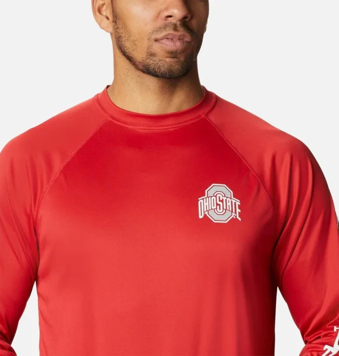 Men Collegiate PFG Terminal Tackle™ Long Sleeve Shirt – Ohio State
