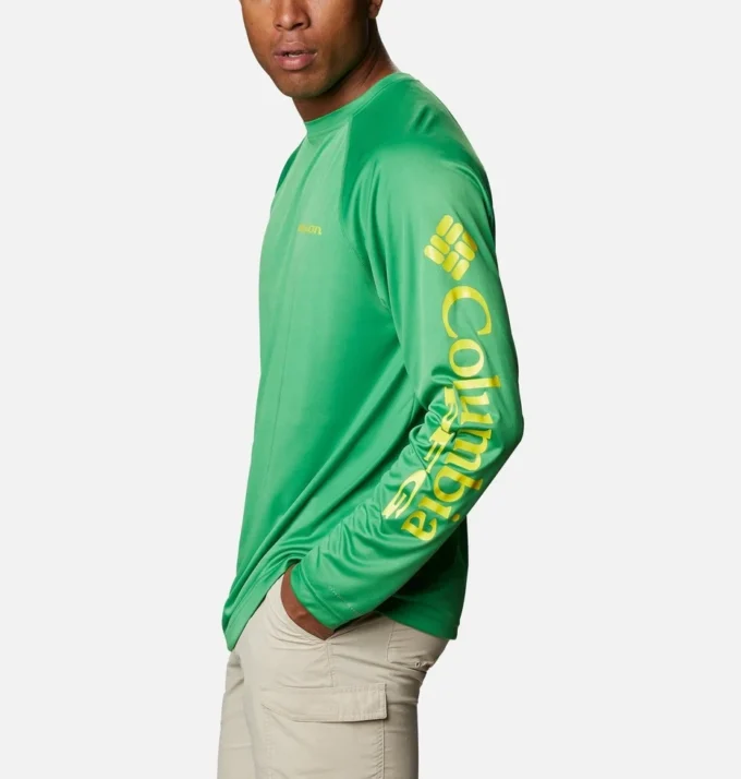 Men Collegiate PFG Terminal Tackle™ Long Sleeve Shirt – Tall – Oregon Men Collegiate PFG Terminal Tackle™ Long Sleeve Shirt – Tall – Oregon