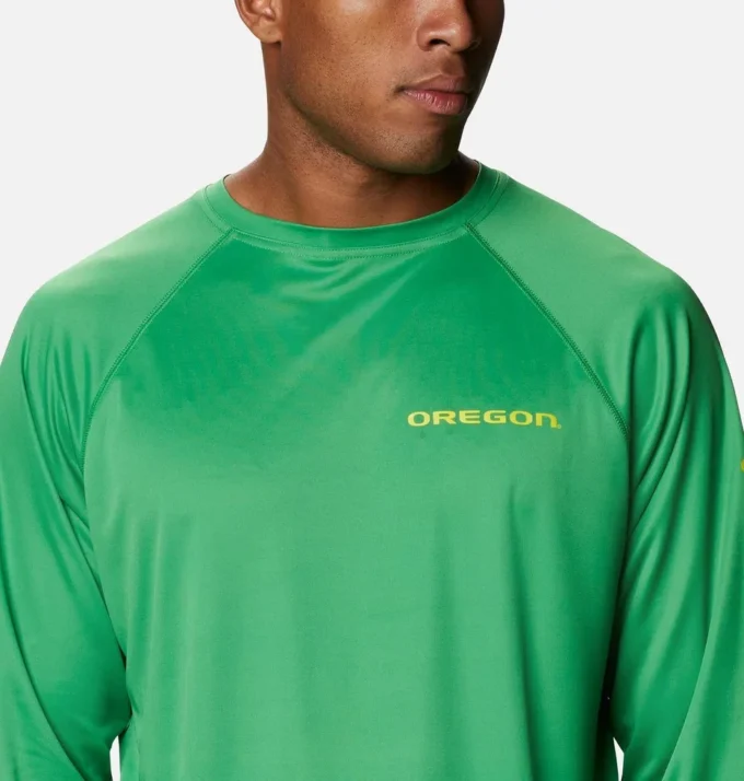 Men Collegiate PFG Terminal Tackle™ Long Sleeve Shirt – Tall – Oregon Men Collegiate PFG Terminal Tackle™ Long Sleeve Shirt – Tall – Oregon