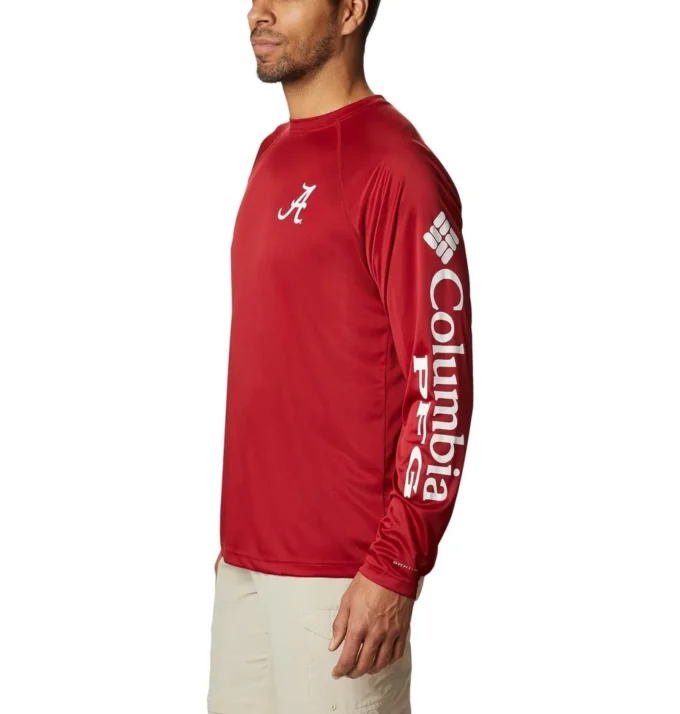 Men Collegiate PFG Terminal Tackle™ Long Sleeve Shirt – Tall – Alabama