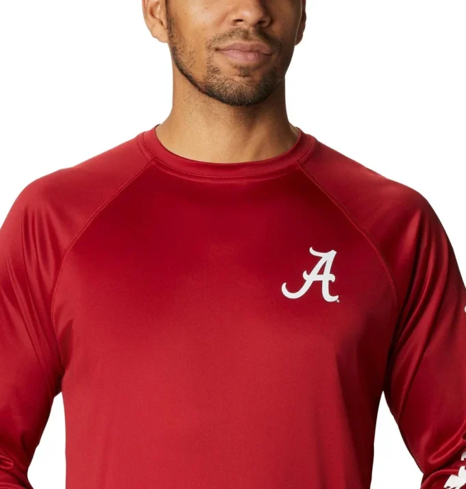Men Collegiate PFG Terminal Tackle™ Long Sleeve Shirt – Tall – Alabama