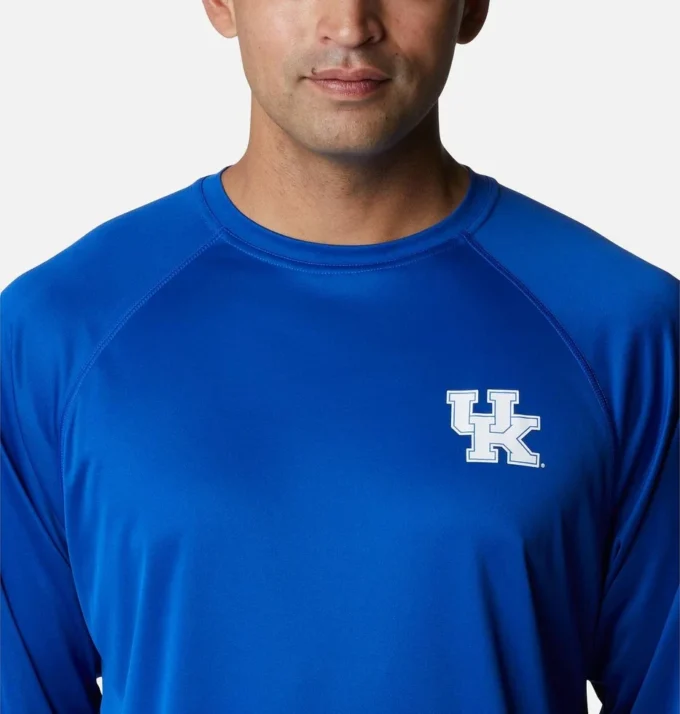 Men Collegiate PFG Terminal Tackle™ Long Sleeve Shirt – Tall – Kentucky