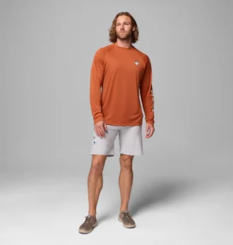 Men Collegiate PFG Terminal Tackle™ Long Sleeve Shirt – Texas Men Collegiate PFG Terminal Tackle™ Long Sleeve Shirt – Texas