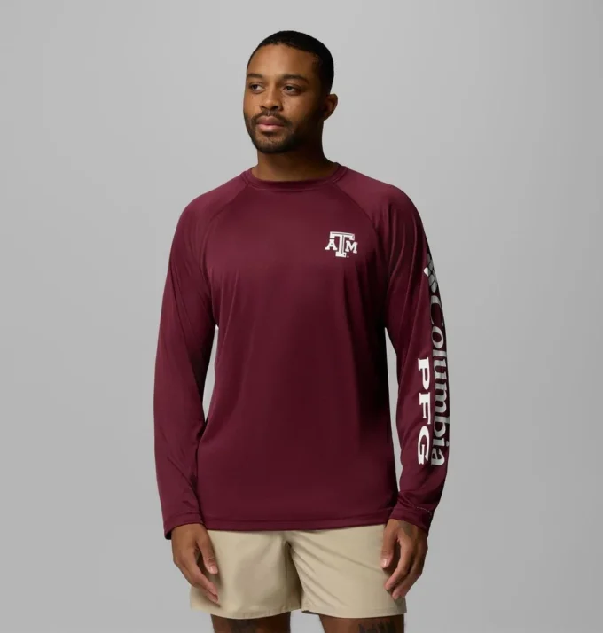 Men Collegiate PFG Terminal Tackle™ Long Sleeve Shirt – Texas A&M