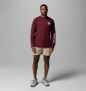 Men Collegiate PFG Terminal Tackle™ Long Sleeve Shirt – Texas A&M Men Collegiate PFG Terminal Tackle™ Long Sleeve Shirt – Texas A&M