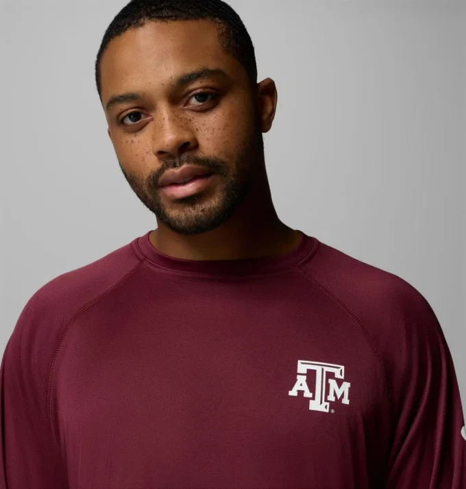 Men Collegiate PFG Terminal Tackle™ Long Sleeve Shirt – Texas A&M