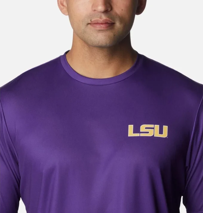 Men Collegiate PFG Terminal Tackle™ Short Sleeve Shirt – LSU