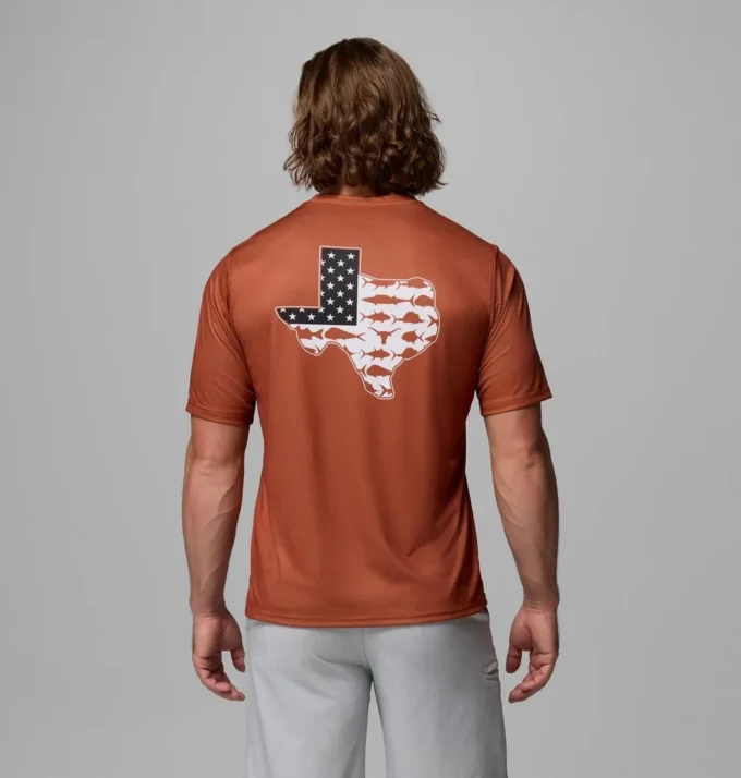 Men Collegiate PFG Terminal Tackle™ Short Sleeve Shirt – Texas