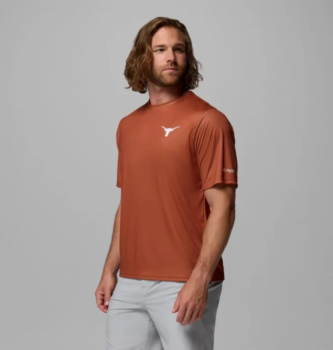Men Collegiate PFG Terminal Tackle™ Short Sleeve Shirt – Texas