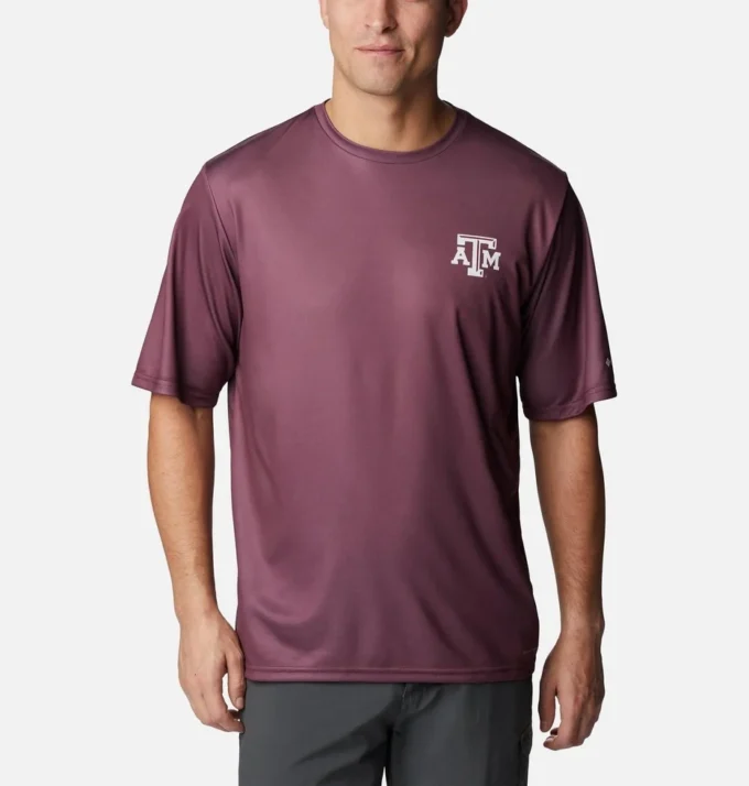 Men Collegiate PFG Terminal Tackle™ Short Sleeve Shirt – Texas A&M Men Collegiate PFG Terminal Tackle™ Short Sleeve Shirt – Texas A&M